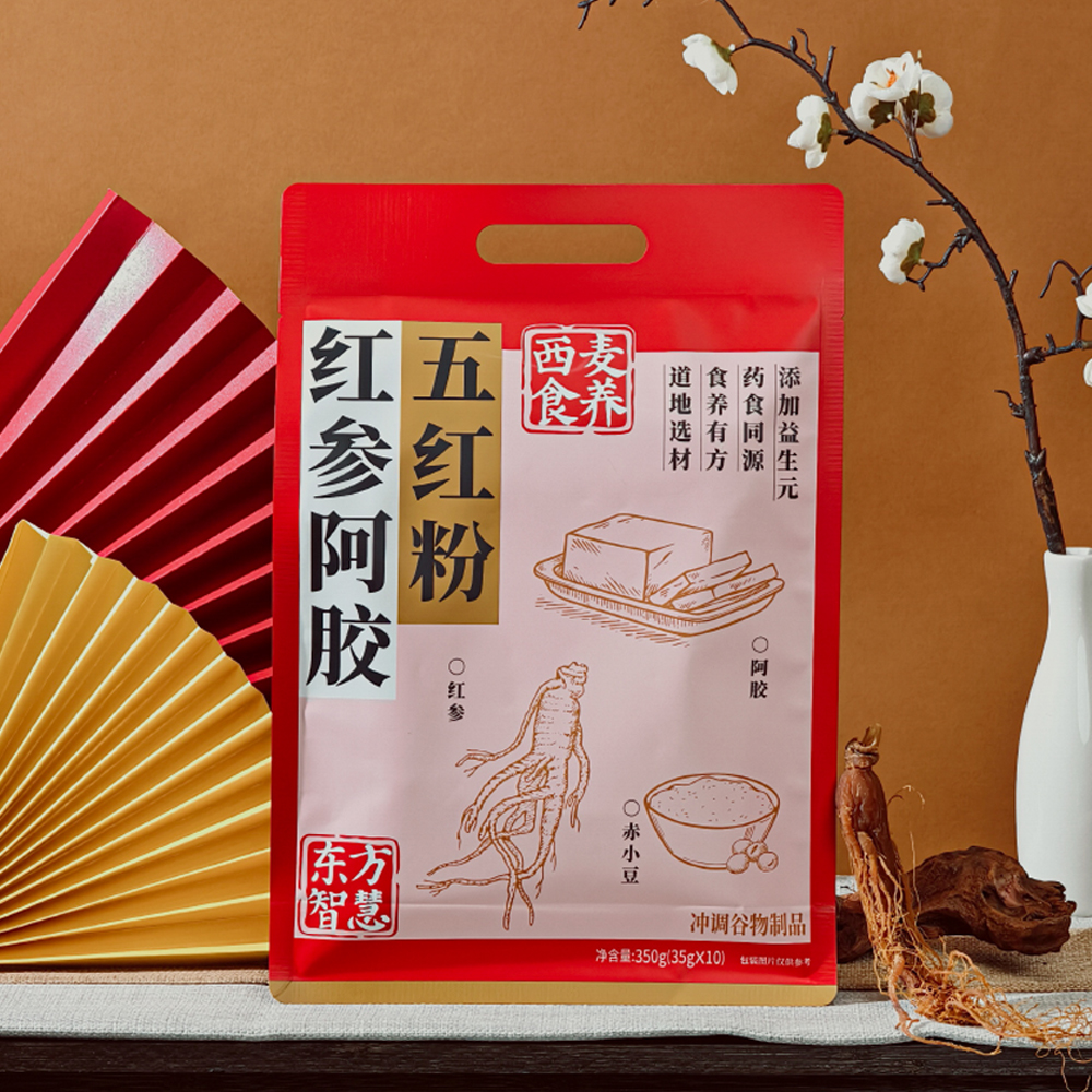 西麦 红参阿胶五红粉350g