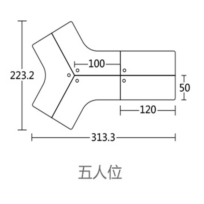 创意职员办公桌(X)