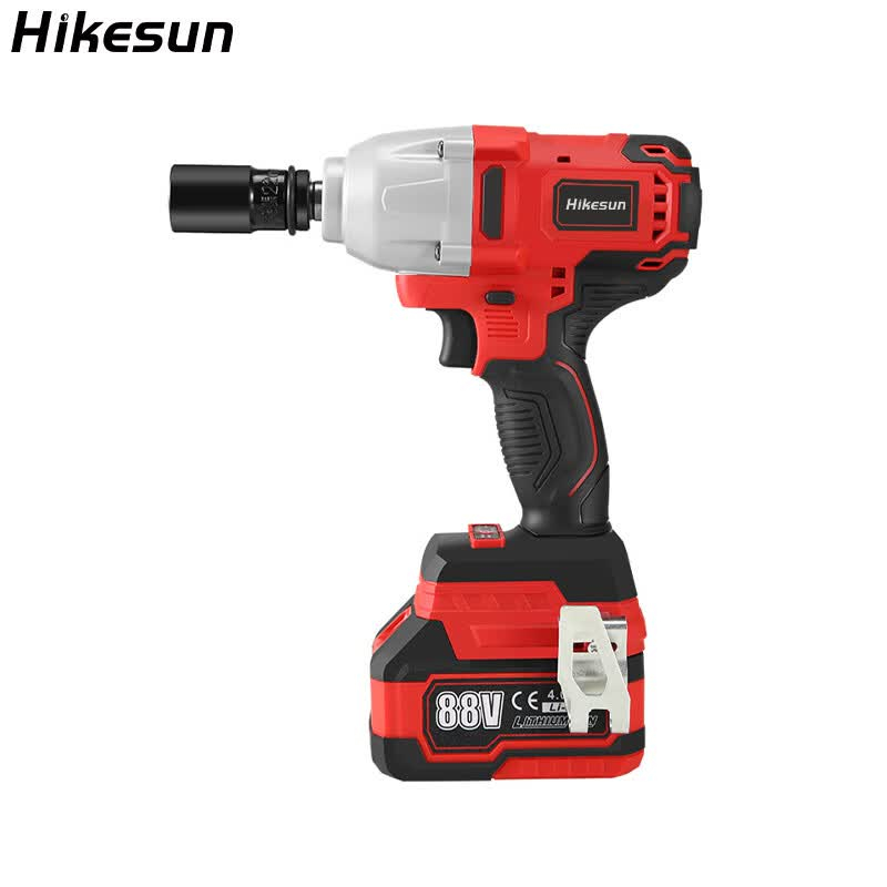 和齐顺(Hikesun) HQS-600 最大扭力:600N.M 两电一充 大扭力锂电电动扳手(计价单位:套)红黑色高清大图