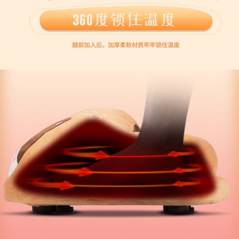 壹志电热暖脚宝家用插电暖脚器捂脚保暖足调温可拆洗毛绒加热暖脚垫办公室电暖鞋男女学生卡通取暖冬季烤脚发热鞋垫 龙猫图片