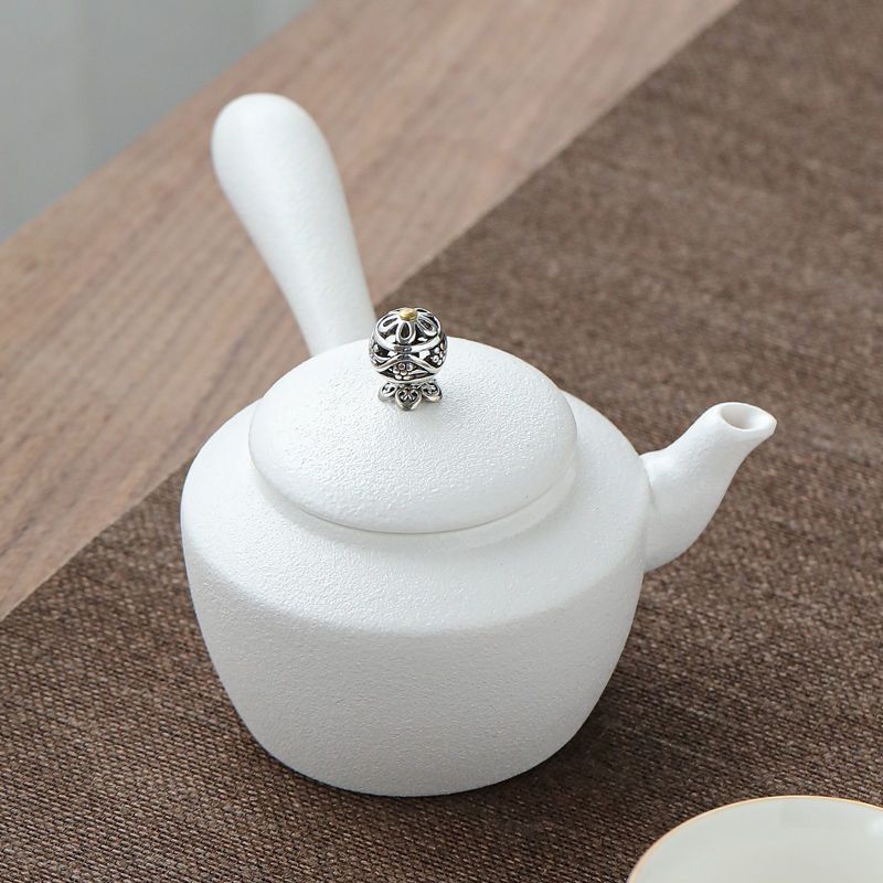仿古茶壶提梁壶陶瓷复古泡茶器家用侧把壶单壶茶水壶日式功夫茶具|素