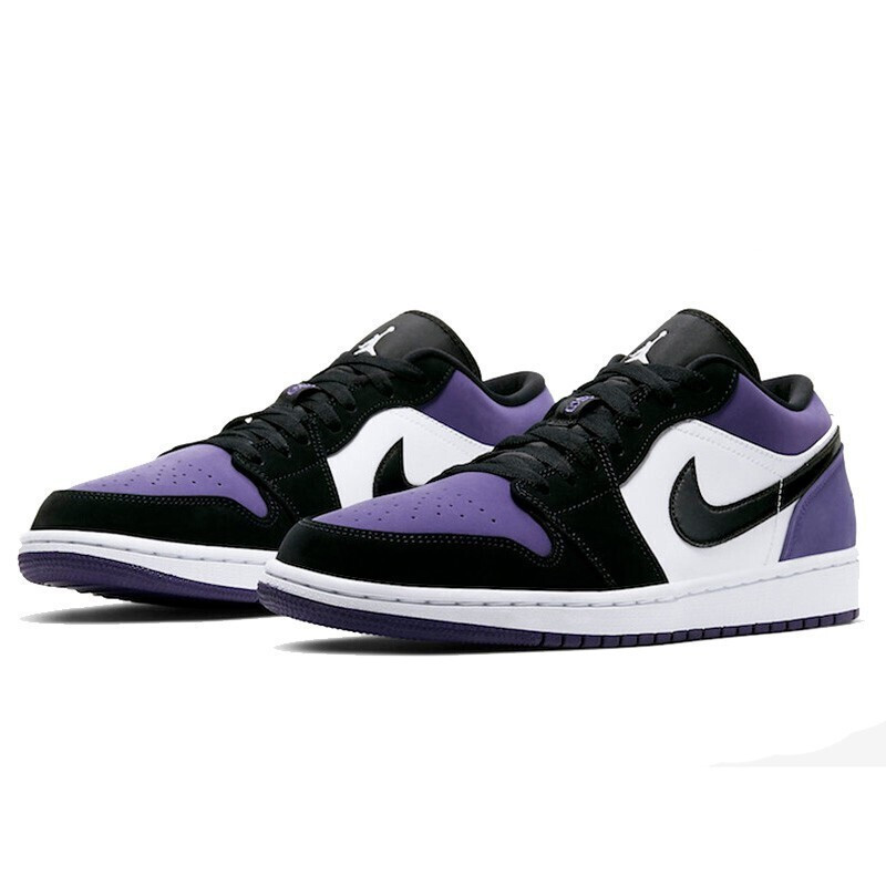 nikeairjordan1lowgs黑紫脚趾篮球鞋