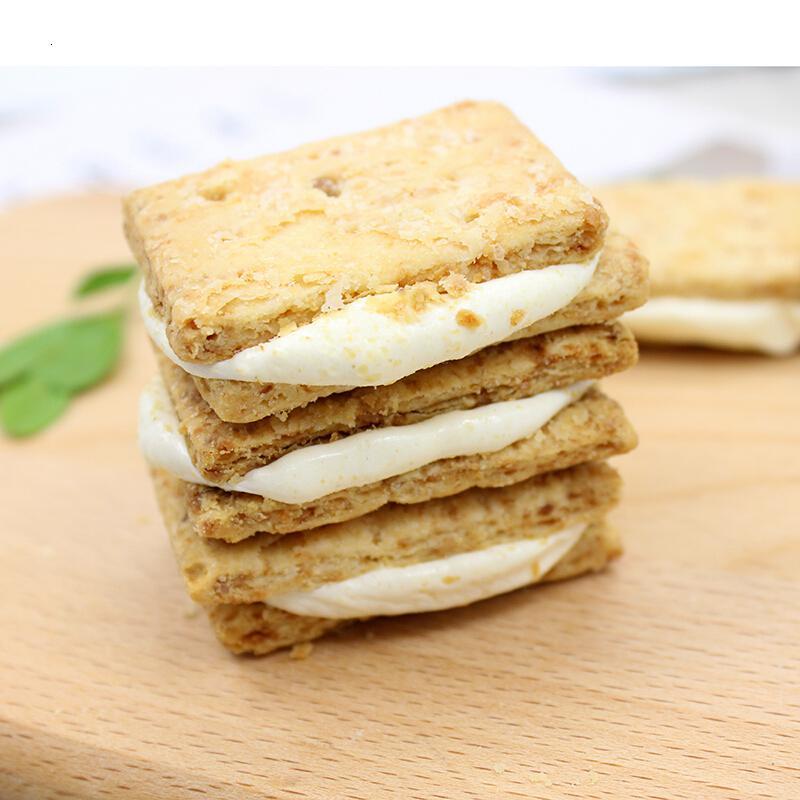手工制作燕麦方块酥咸蛋牛扎牛轧糖夹心饼干酥脆糕点224g