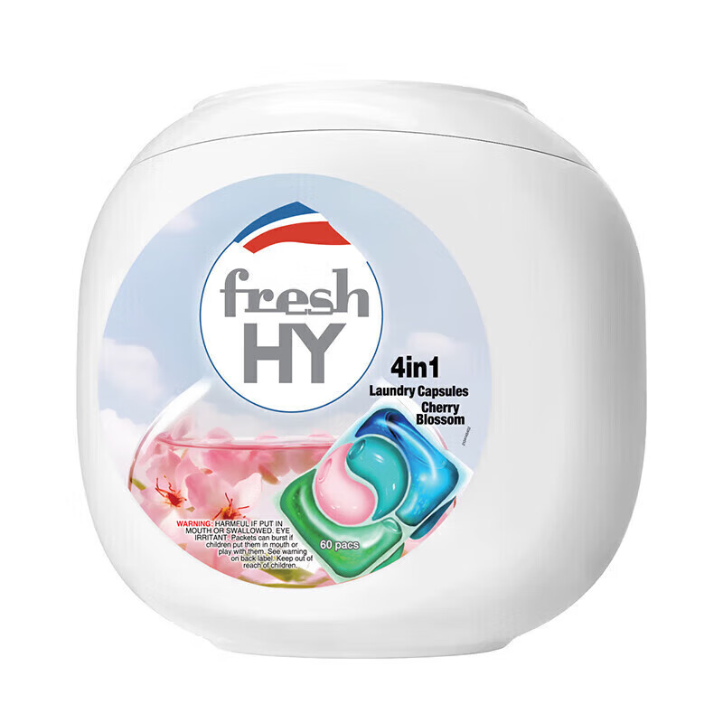 菁华4合1洗衣凝珠持久留香 樱花60粒+2袋20粒樱花+150g爱的宣言留香珠