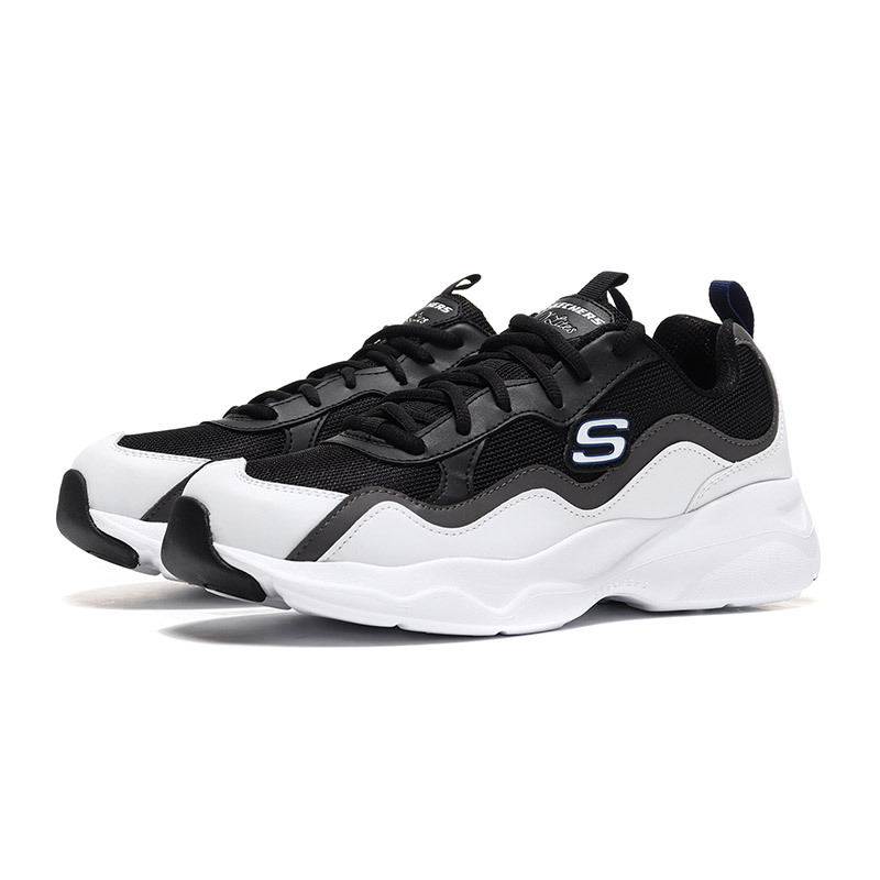 Skechers斯凯奇男鞋休闲鞋2018新款Dlites厚底时尚熊猫鞋999859