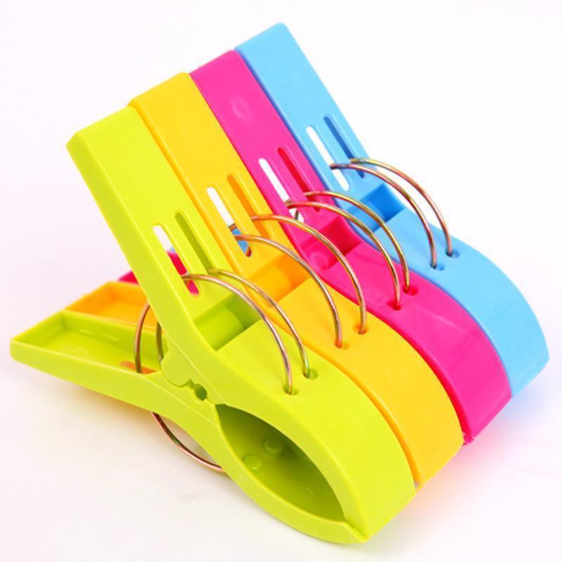 晾衣夹衣服夹4只装塑料夹晒衣夹衣夹子