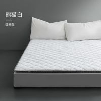 百思寒 床垫加厚软垫家用宿舍床褥子学生单双人租房专用海绵垫被 熊猫白【四季款】透气可折叠 60x120cm【儿童床垫无绑