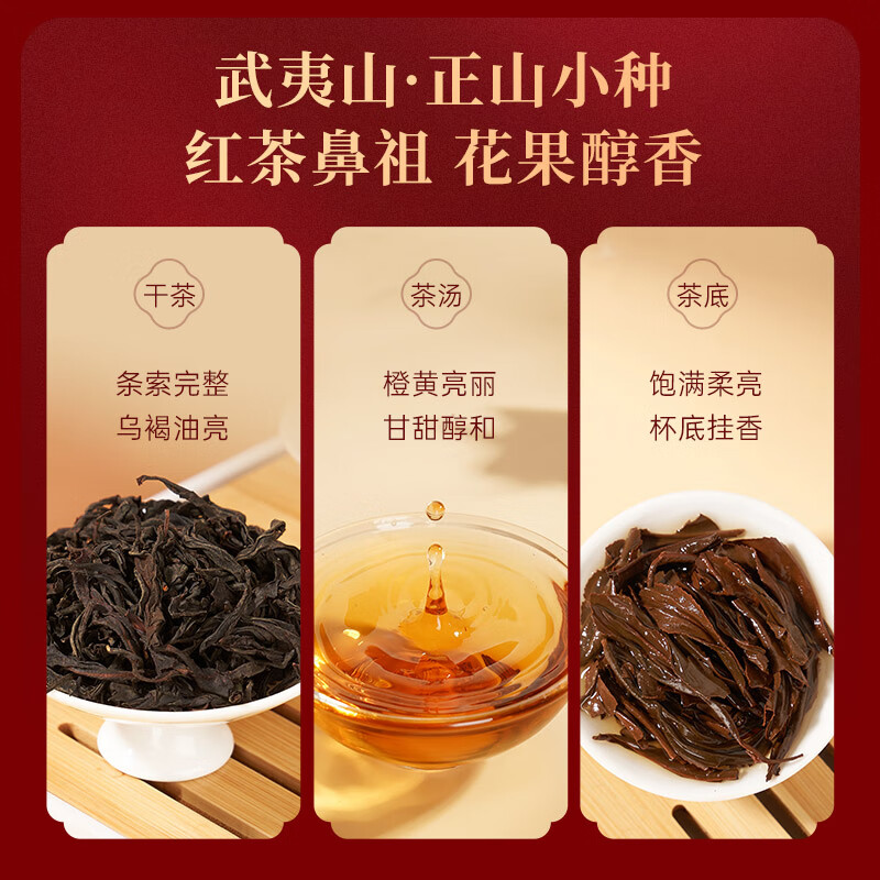 华祥苑 EMPEREUR 金骏眉+正山小种武夷山红茶特级160g礼盒装高清大图