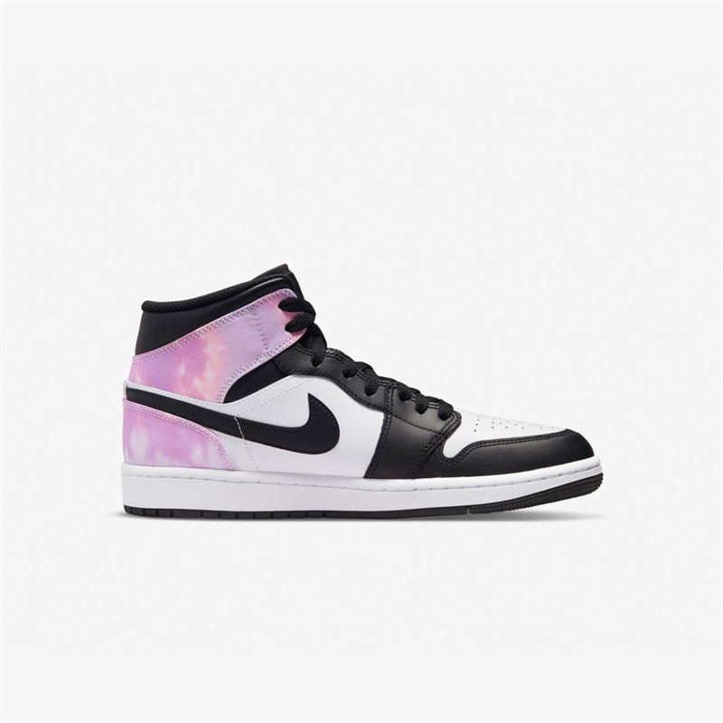 airjordan1midaj1黑白紫扎染中帮男子运动篮球鞋dm1200001