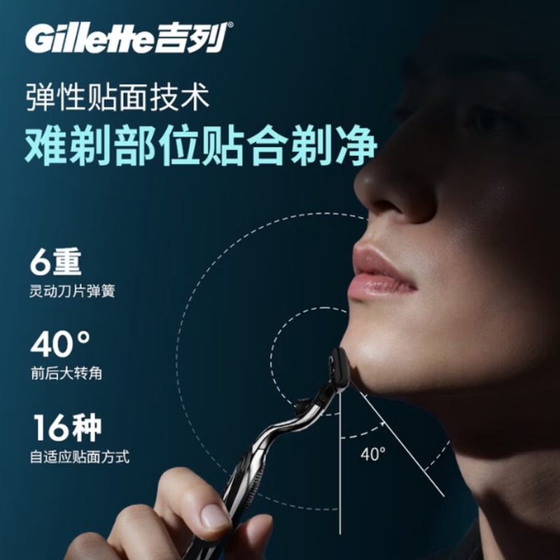 吉列 Gillette 剃须刀刀片 锋速三12刀片 Gillette11高清大图