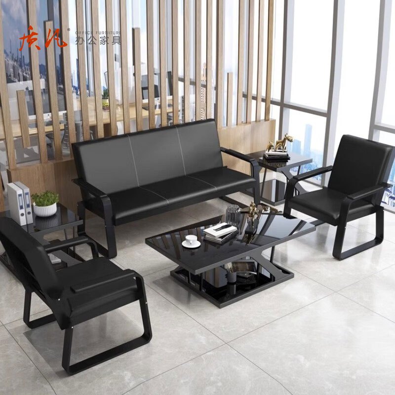 质凡简约办公室接待会客商务 方茶几60*60*45cm高清大图