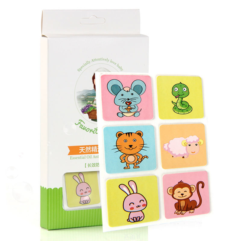安贝儿婴儿驱蚊贴宝宝防蚊虫贴天然精油配方夏季加强型儿童24贴 1盒