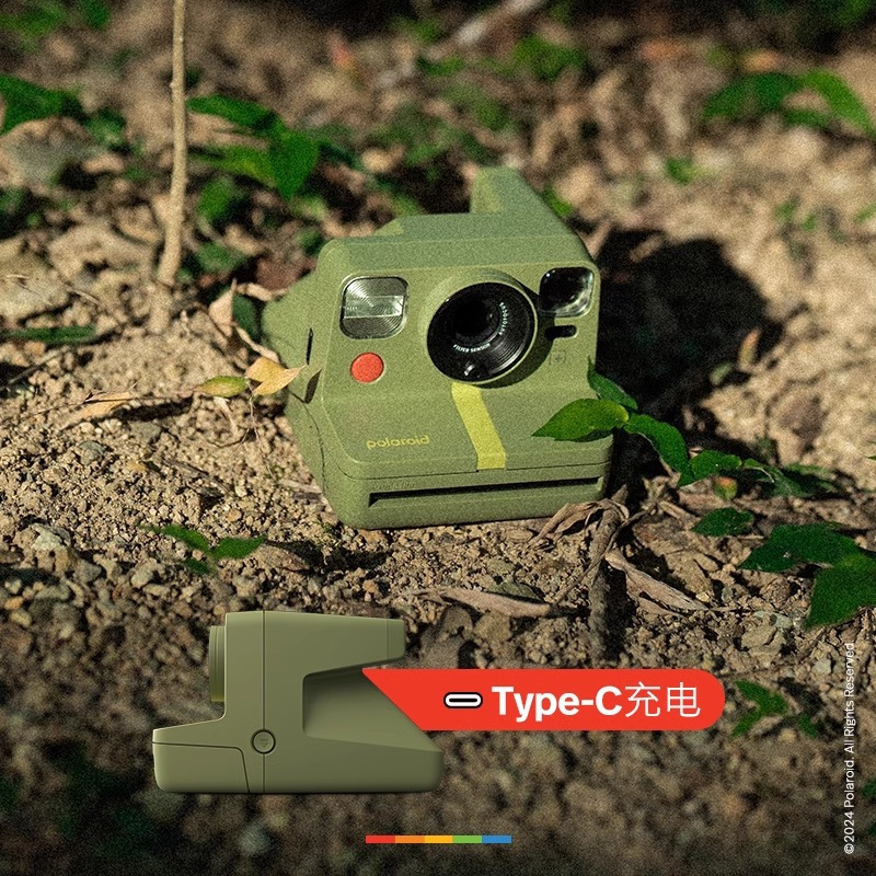 宝丽来(Polaroid)Now+Gen2一次即时成像拍立得多滤镜复古相机春游装备 白色相机+600白框彩色相纸(8张)