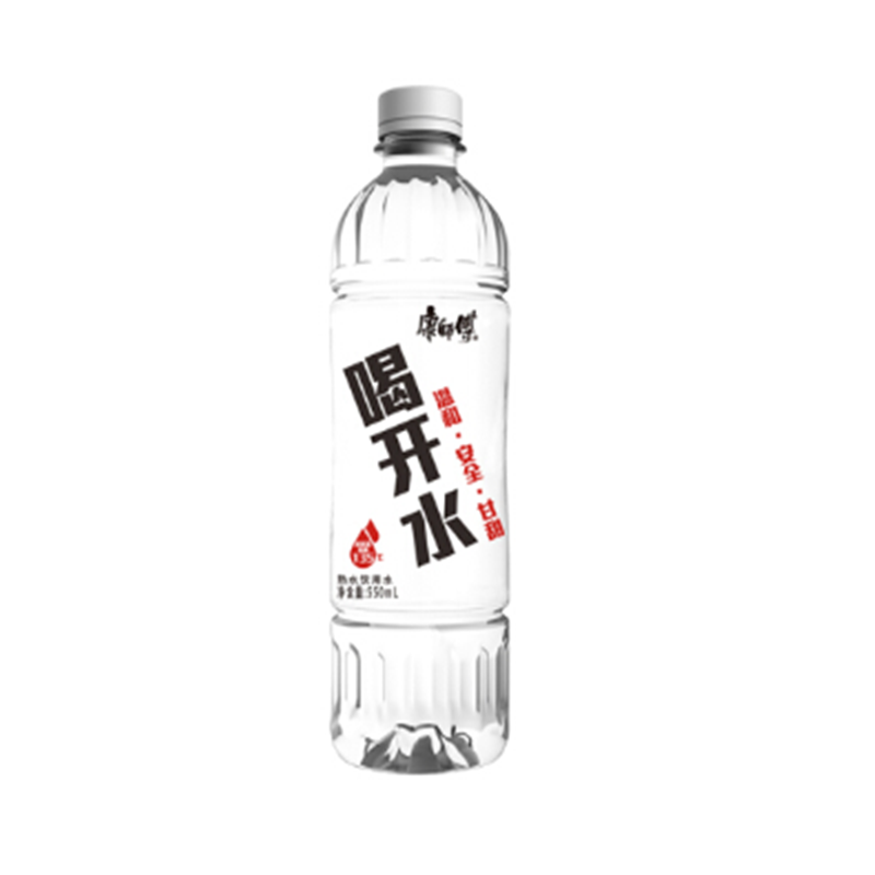 康师傅 喝开水550ml*24瓶 熟水温和 饮用水 超高温杀菌家庭装整箱装