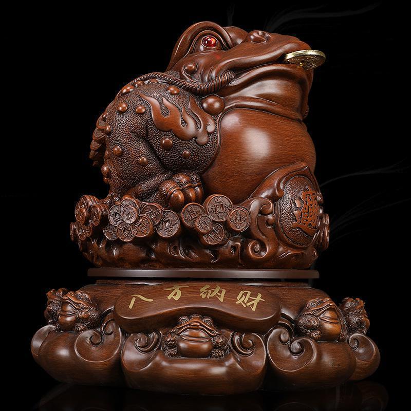 金蟾蜍摆件开业礼品祝贺送朋友金蝉饭店镇店之宝房间布置摆设_138_989