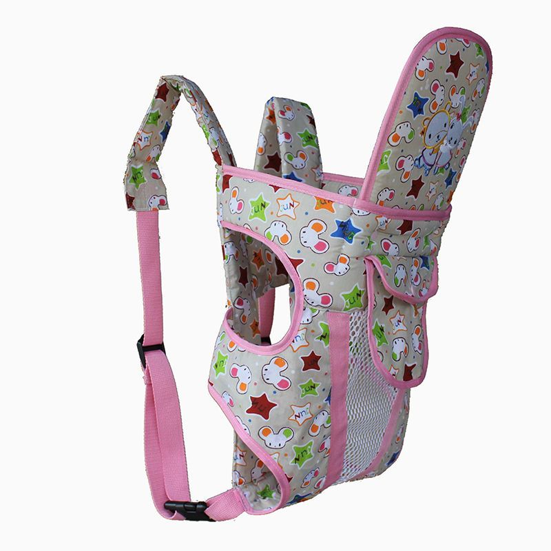 婴儿背带多功能宝宝背袋春秋季透气新生儿双肩背带小孩外出行神器粉