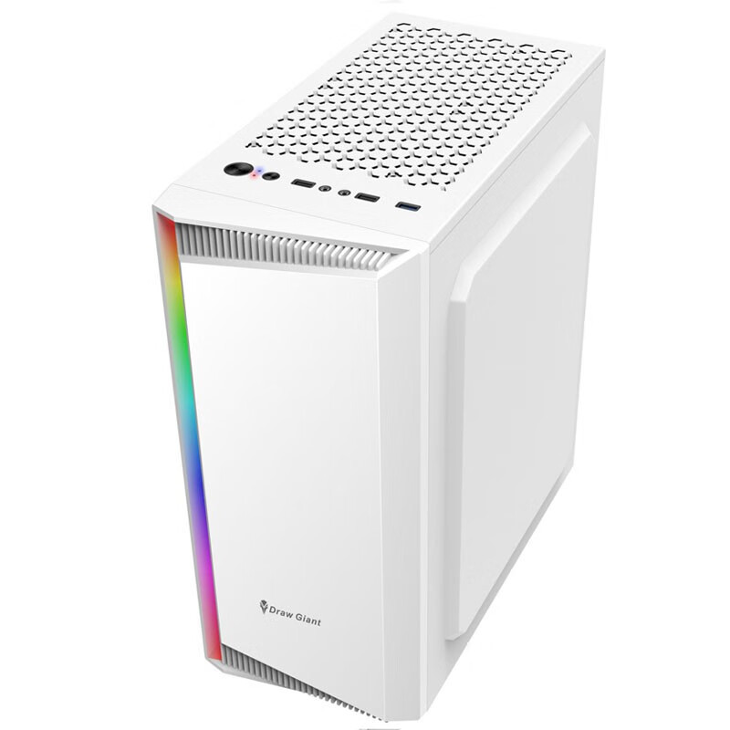 铭能i9级十二核E5-2673V3/RX580 8G独显/32G内存/512G固态 台式电脑 台式机 DIY组装机 电脑主机 组装电脑 家用办公组装机商务游戏电脑台式+27英寸整机高清大图