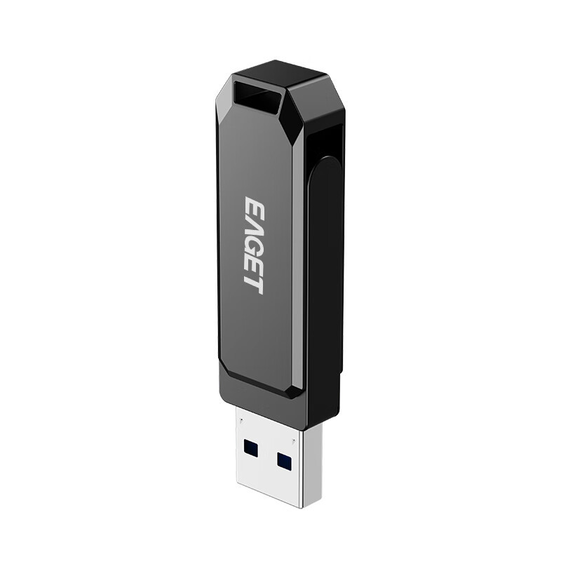 忆捷(EAGET)HF66 128GB USB3.2 U盘 高速全金属360度 旋转优盘高清大图