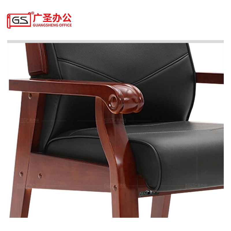 GS广圣办公椅会议椅实木椅 Y069 张高清大图