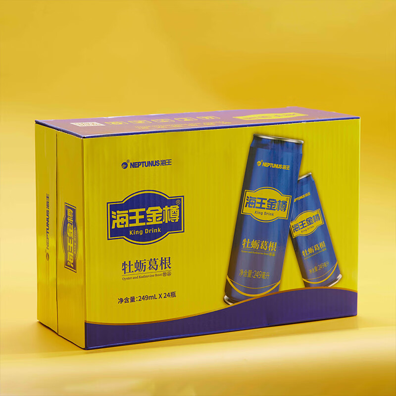 海王金樽 牡蛎葛根风味饮料(蓝罐)喝酒、熬夜,来罐海王金樽 249ml*24瓶