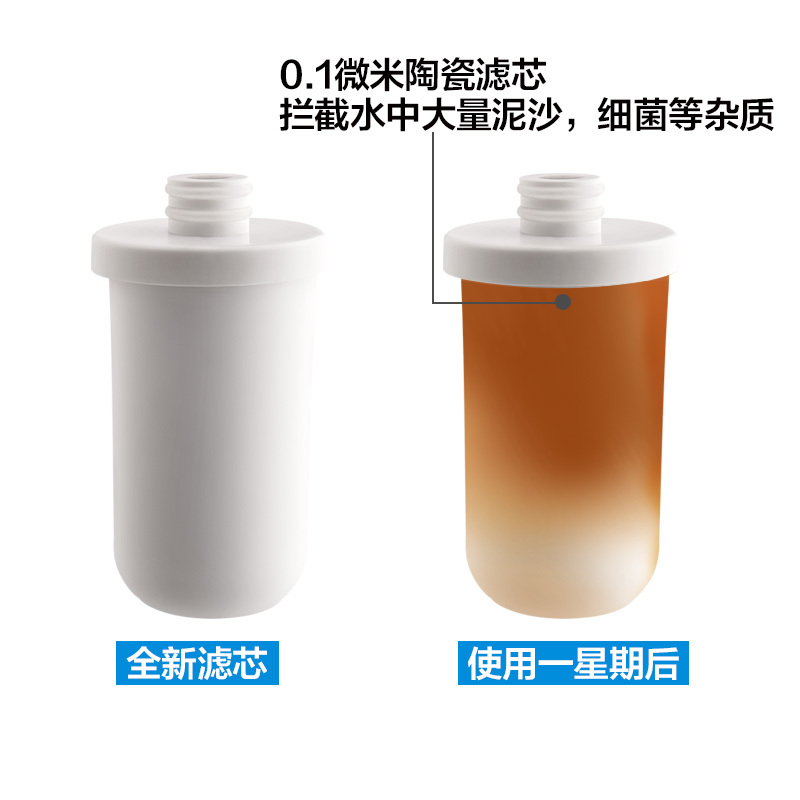 安之星AZX-JSQ-03水龙头净水器专用陶瓷滤芯1支装厂家直销品质保证