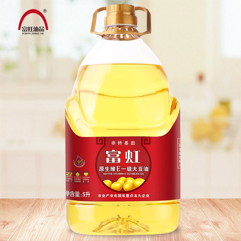 富虹油品5L原生维E一级大豆油非转基因(新老包装随机发货)