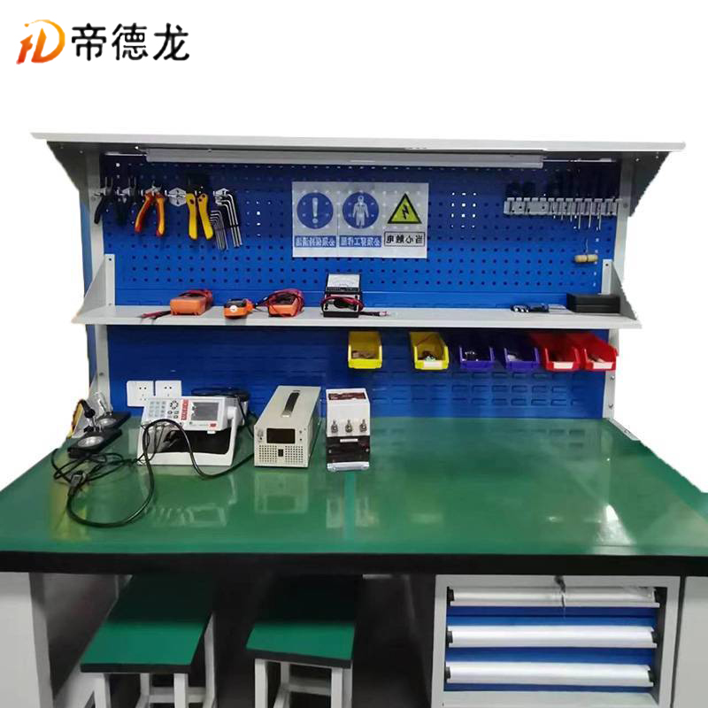 帝德龙电工工作台操作实验台GZ1 1600*800*800mm高清大图