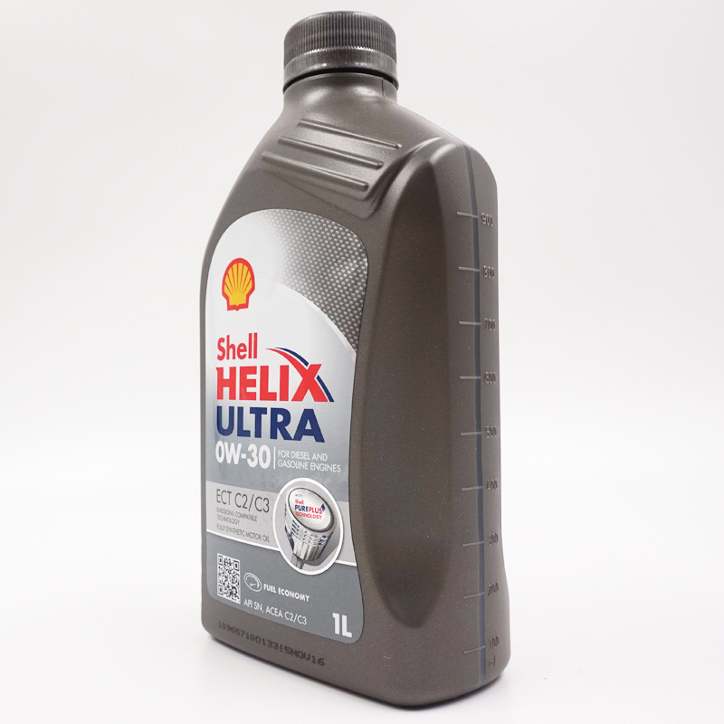 壳牌 Shell超凡喜力 Helix Ultra ECT 全合成机油0W-30 SN级别 1L/瓶 德国原装进口