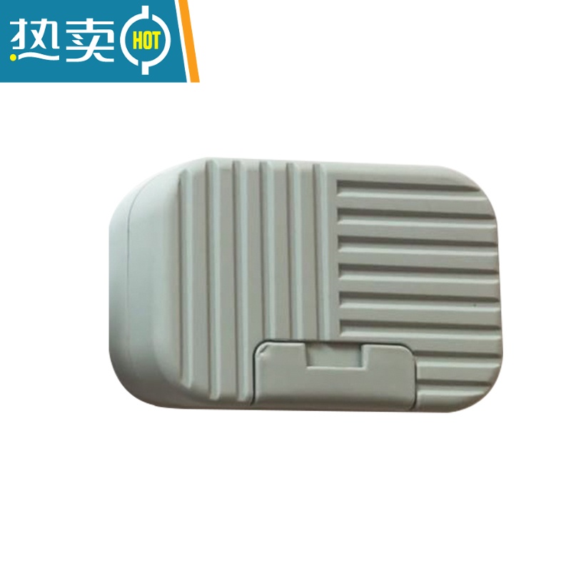 敬平创意带盖子旅行便携式密封塑料家用学生宿舍有盖肥皂盒皂架 条纹 混色 3个装高清大图