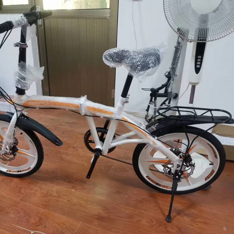 20寸折叠自行车双碟刹7变速成人学生通用 一体轮+礼包+后衣架+备注颜色 默认尺寸