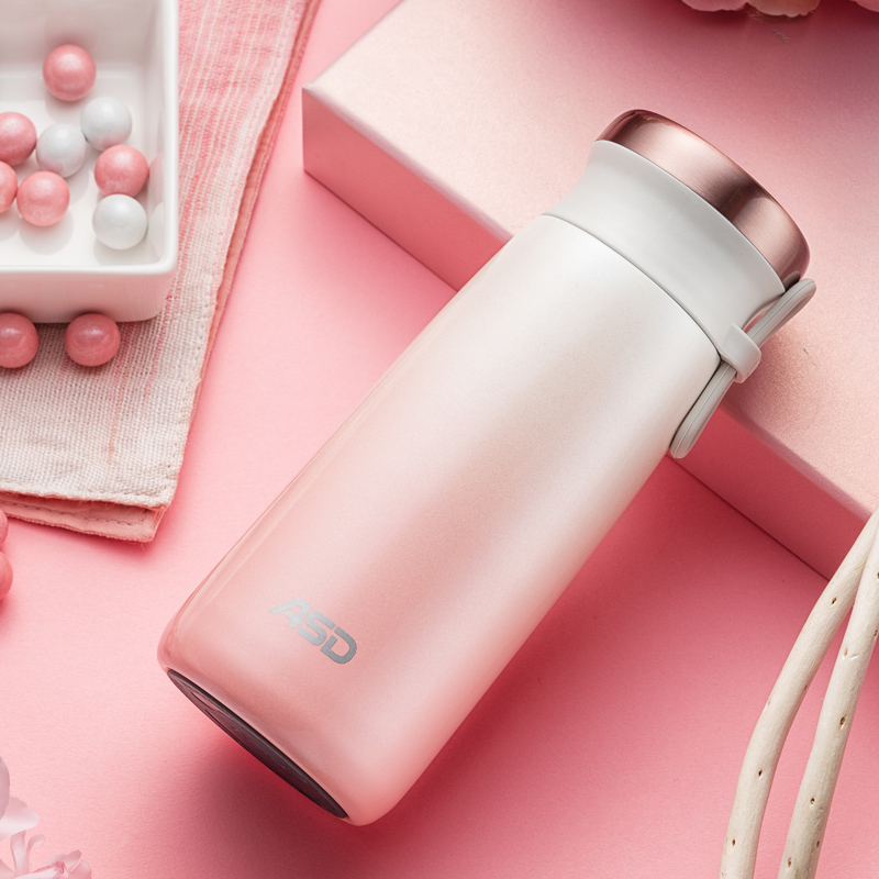 爱仕达asd保温杯时光系列双层304不锈钢提手简约杯320400500ml400ml