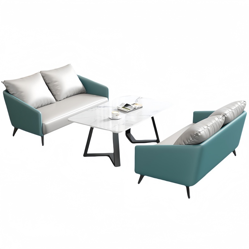 悦兴诚接待沙发2+2+茶几套高清大图