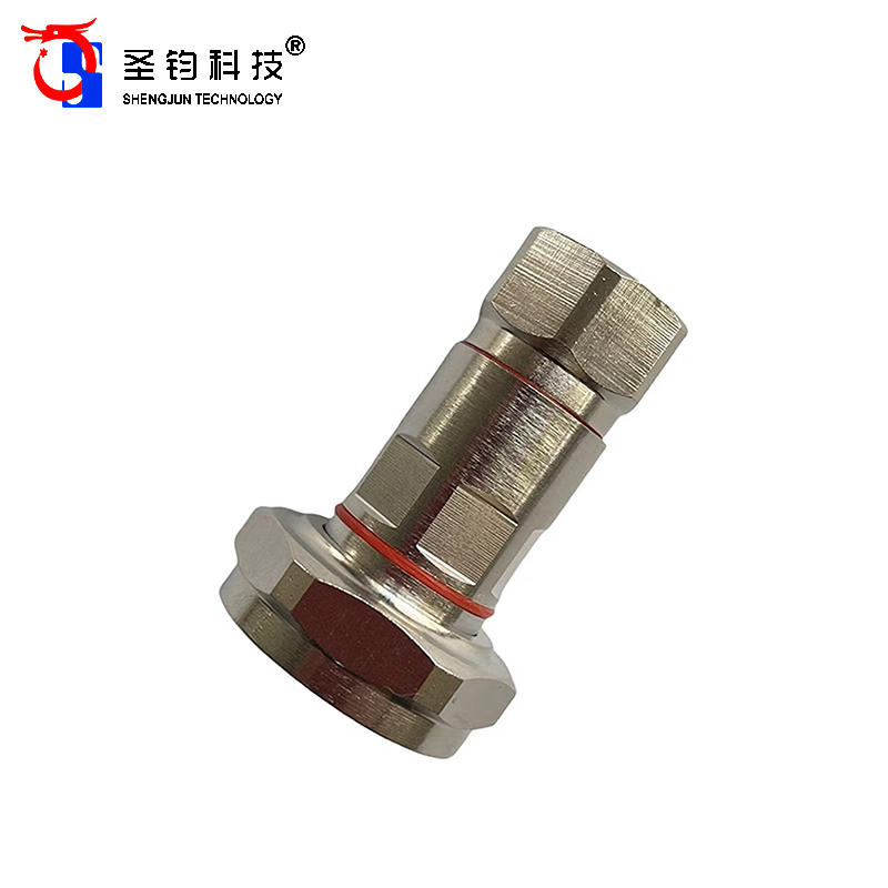 圣钧科技SHENGJUN TECHNOLOGY 1/2馈线接头 DIN型公头+个高清大图