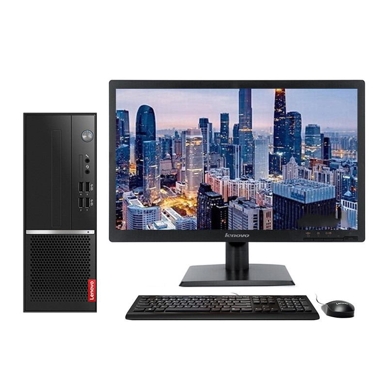 联想M5900D台式电脑 R5-3400/8G/1T+128G/23.8寸显示器 win10