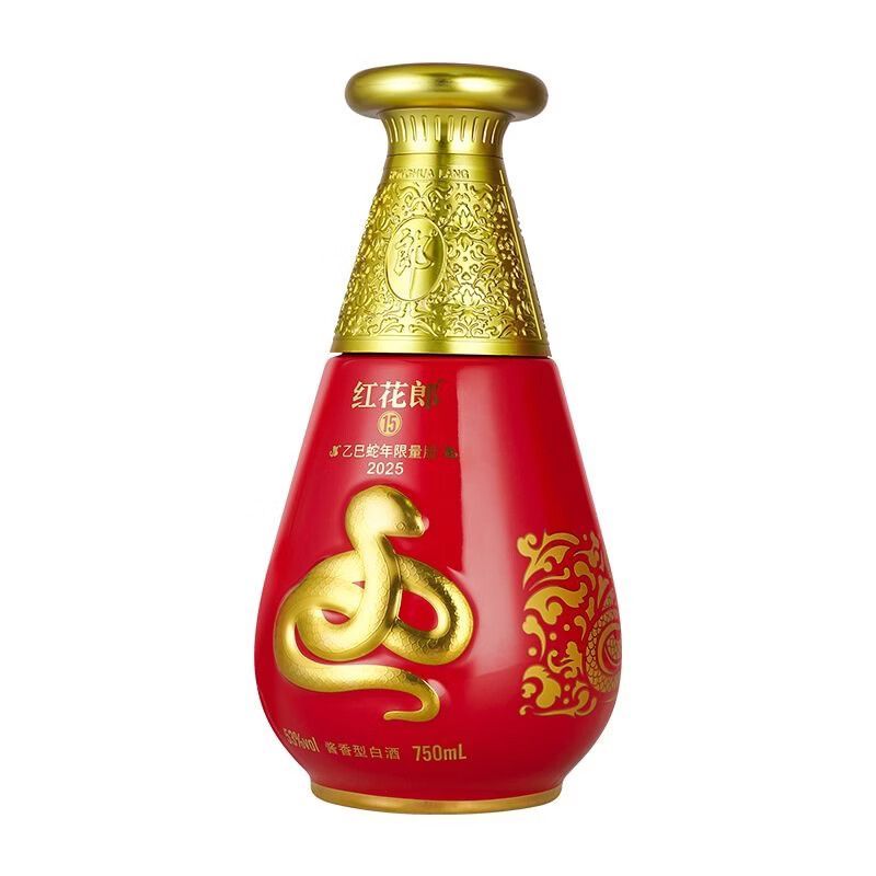 [郎牌] 红花郎蛇年生肖53度 750ml*1瓶 酱香型白酒高清大图