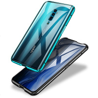 安美宝 OPPO reno双面玻璃手机壳reno10倍变焦磁吸万磁王Reno2保护套透明超薄reno创意金属全包防摔