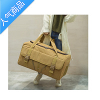 封后80升大容量旅行手提包男女行李包大号装被子旅行袋装衣服包包旅游 卡其色
