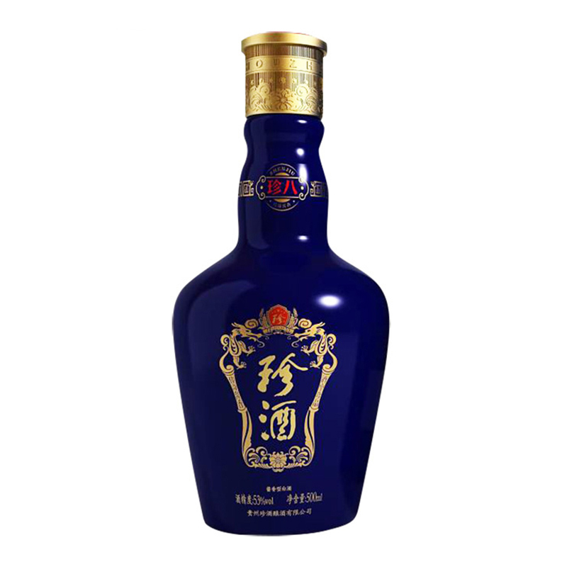 珍酒 珍八 53度 500ml *6 箱装 酱香型 白酒