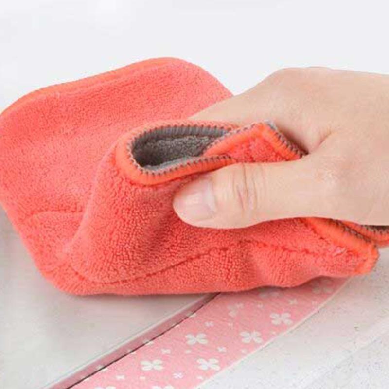 加厚吸水抹布擦桌子珊瑚绒抹布家用洗碗布-20x30cm(十条装)加厚深色系