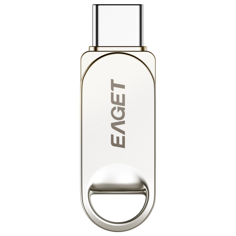忆捷(Eaget) HT10手机U盘Type-C USB3.2双接口手机电脑多用车载旋转优盘金属 32G