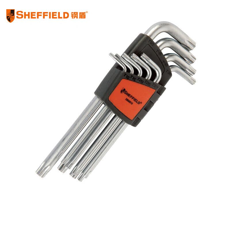 SHEFFIELD/钢盾 L型加长扳手套装(9件) S050016 9件 T10-T50 1套图片