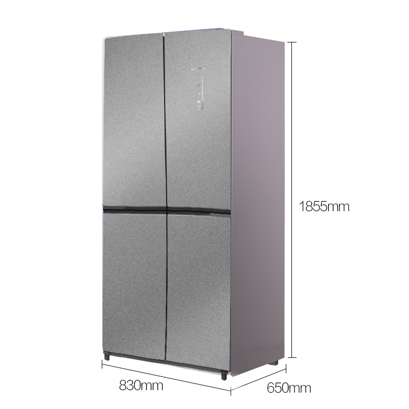 新飞439升风冷无霜智能变频星锦银玻璃面板十字冰箱BCD-439WG8C高清大图