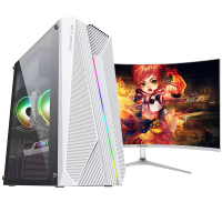 铭能 新12代i5六核/RTX2060S独显/16G内存 512G固态 台式机 台式电脑 组装机 组装电脑 家用办公电脑主机 学生设计电脑台式 电竞直播吃鸡游戏电脑+32英寸曲面