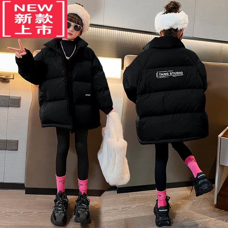 可莉允女童面包服冬装外套2022新款洋气羽绒棉服中大儿童加厚秋冬季大衣图片