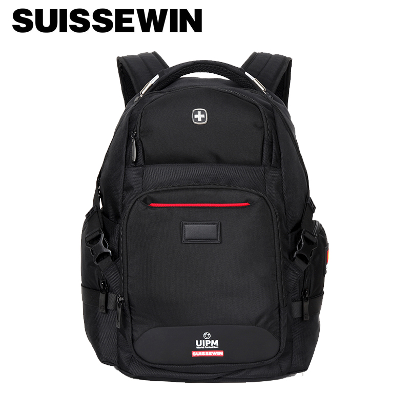 SUISSEWIN瑞士经典时尚多功能商务休闲潮流双肩包SN9938高清大图