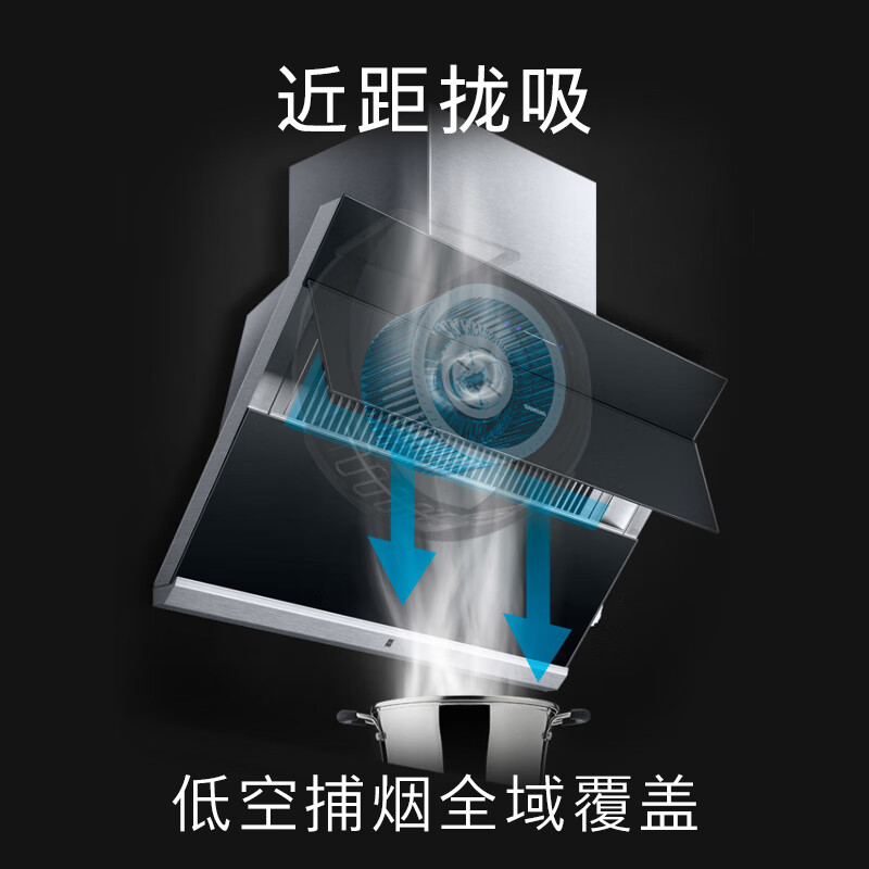 西门子LS99EN965W 抽油烟机22m/min侧吸油烟 自清洁烟机蒸饭柜高清大图