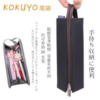 笔袋女简约日系男方形对开式大容量文具袋学生通用