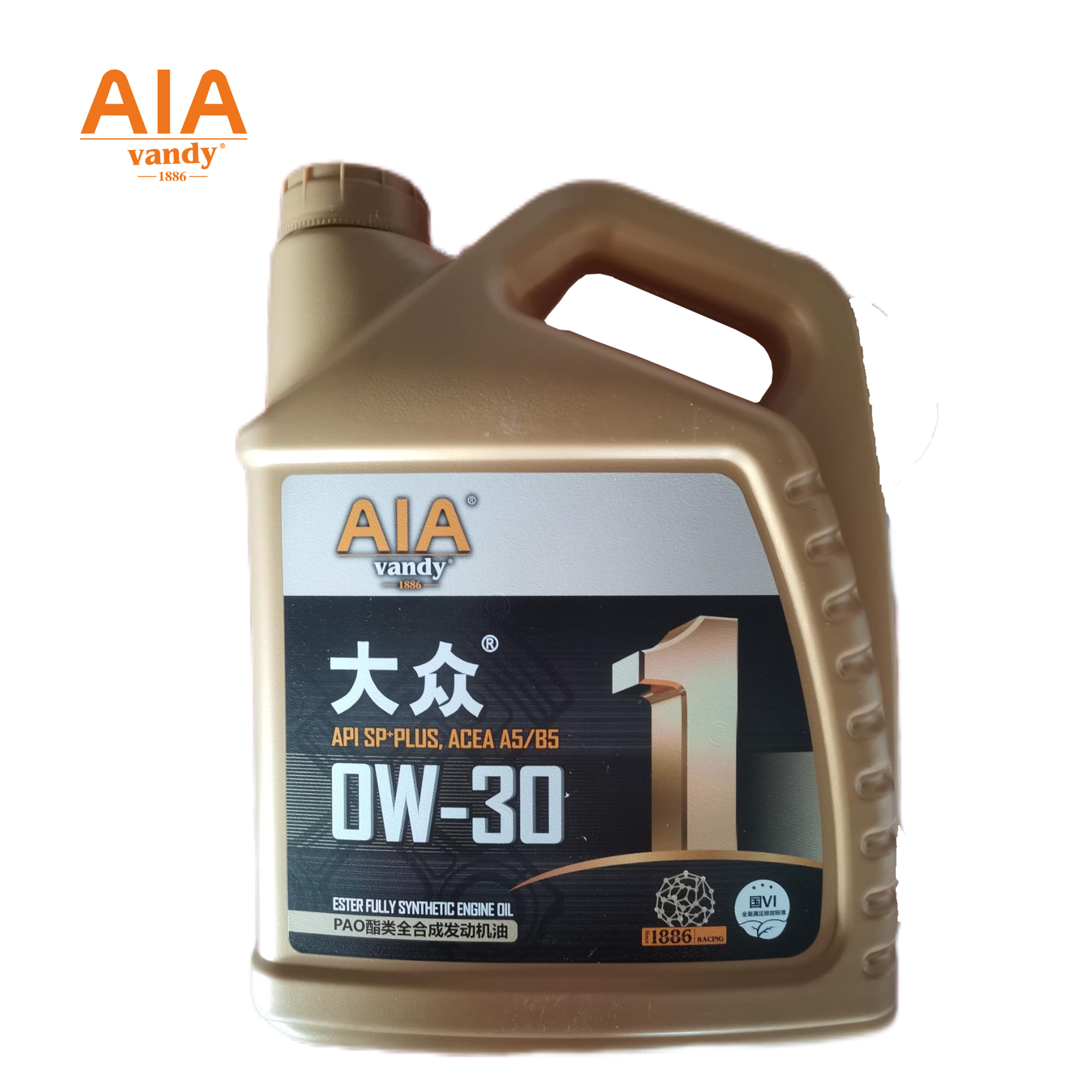 AIA PAO酯类全合成发动机油 SP+PLUS 0W/30 4L/桶