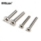 册视304不锈钢平头十字机螺丝沉机螺丝沉头十字机螺钉强度8级M3*6/个