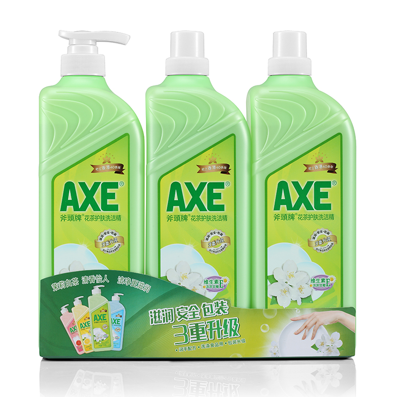 斧头牌(AXE)花茶护肤洗洁精1.18kg*3